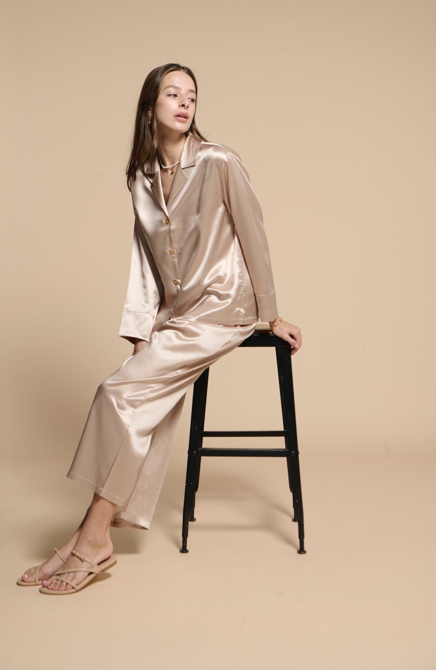Remi Pajamas Pants - Champagne