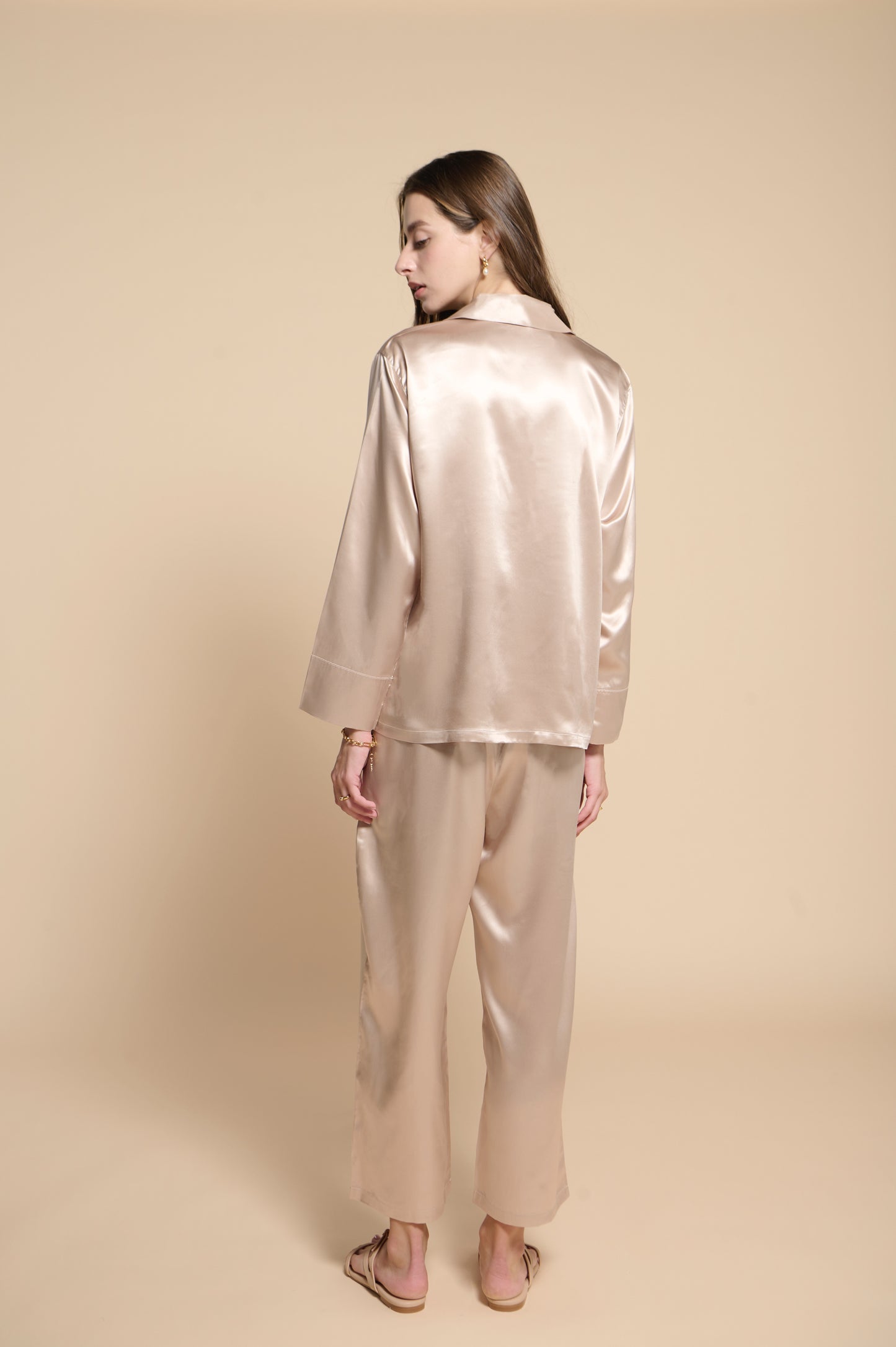 Remi Pajamas Shirt - Champagne