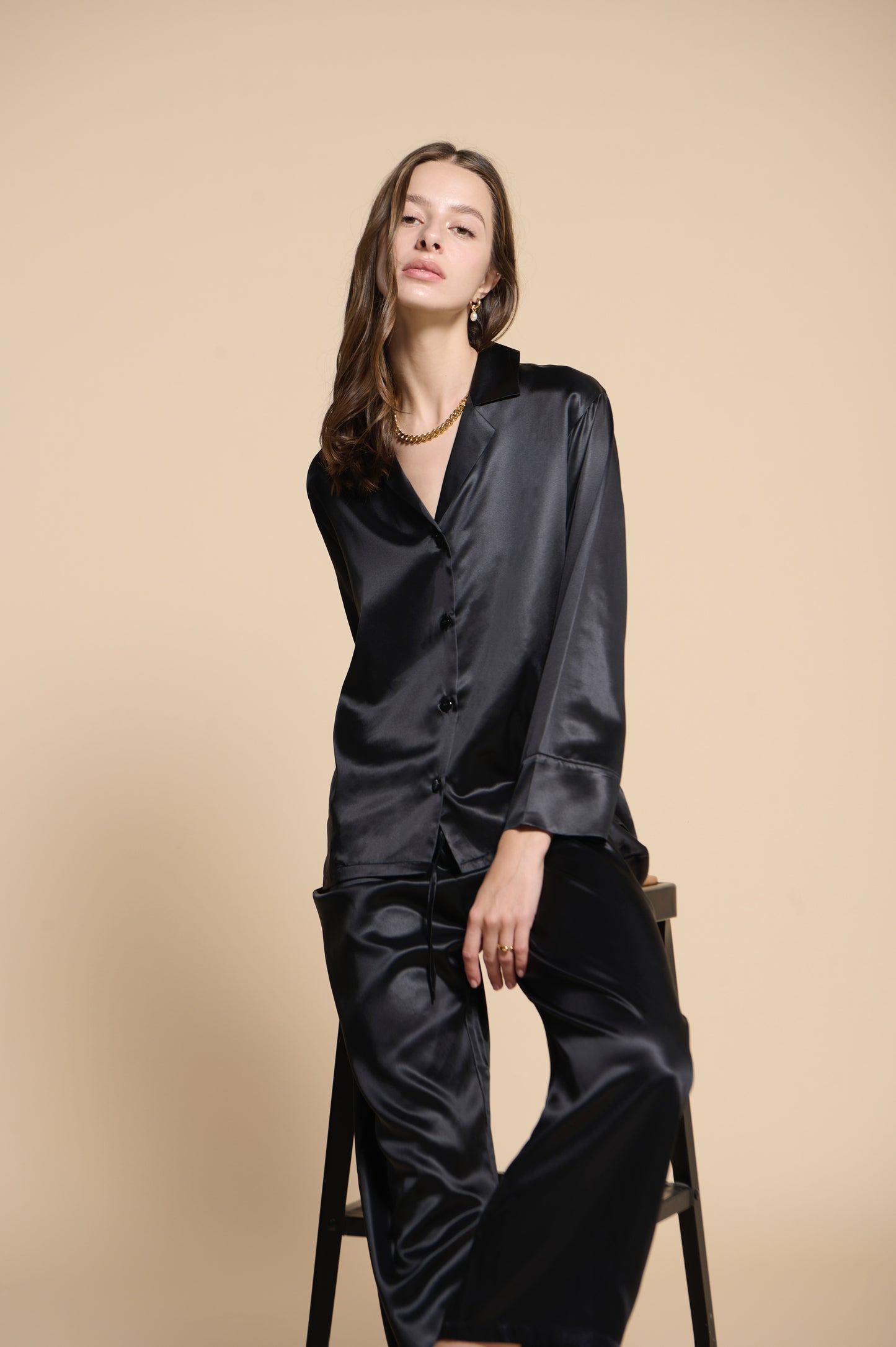 Remi Pajamas Pants - Noir