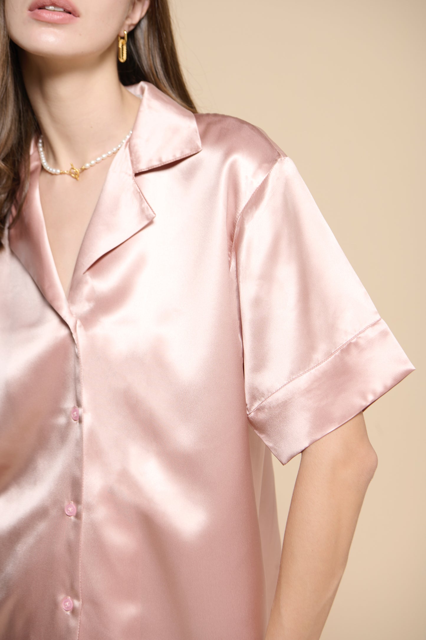 Kelly Pajamas Shirt - French Pink