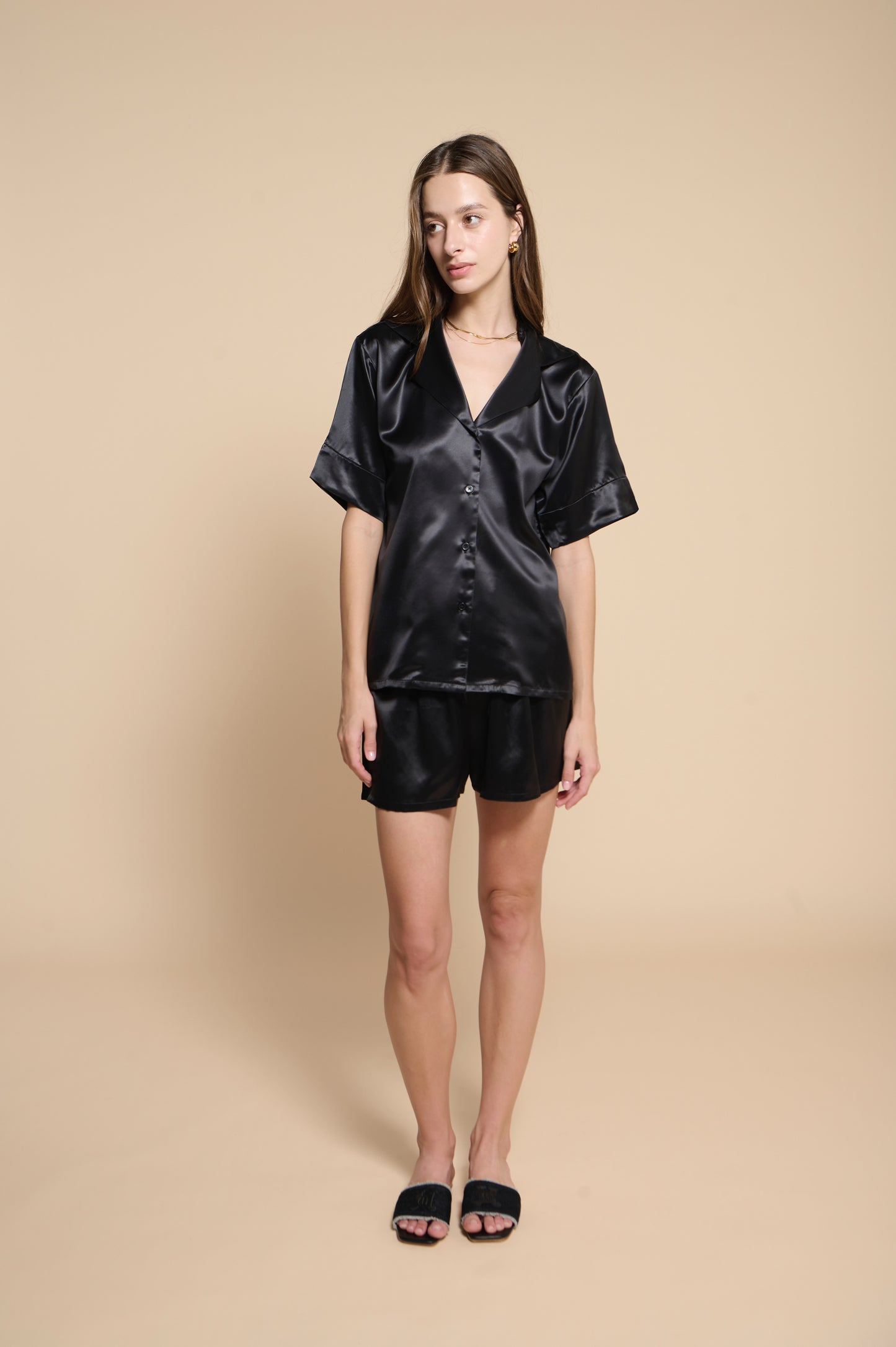 Kelly Pajamas Shirt - Noir