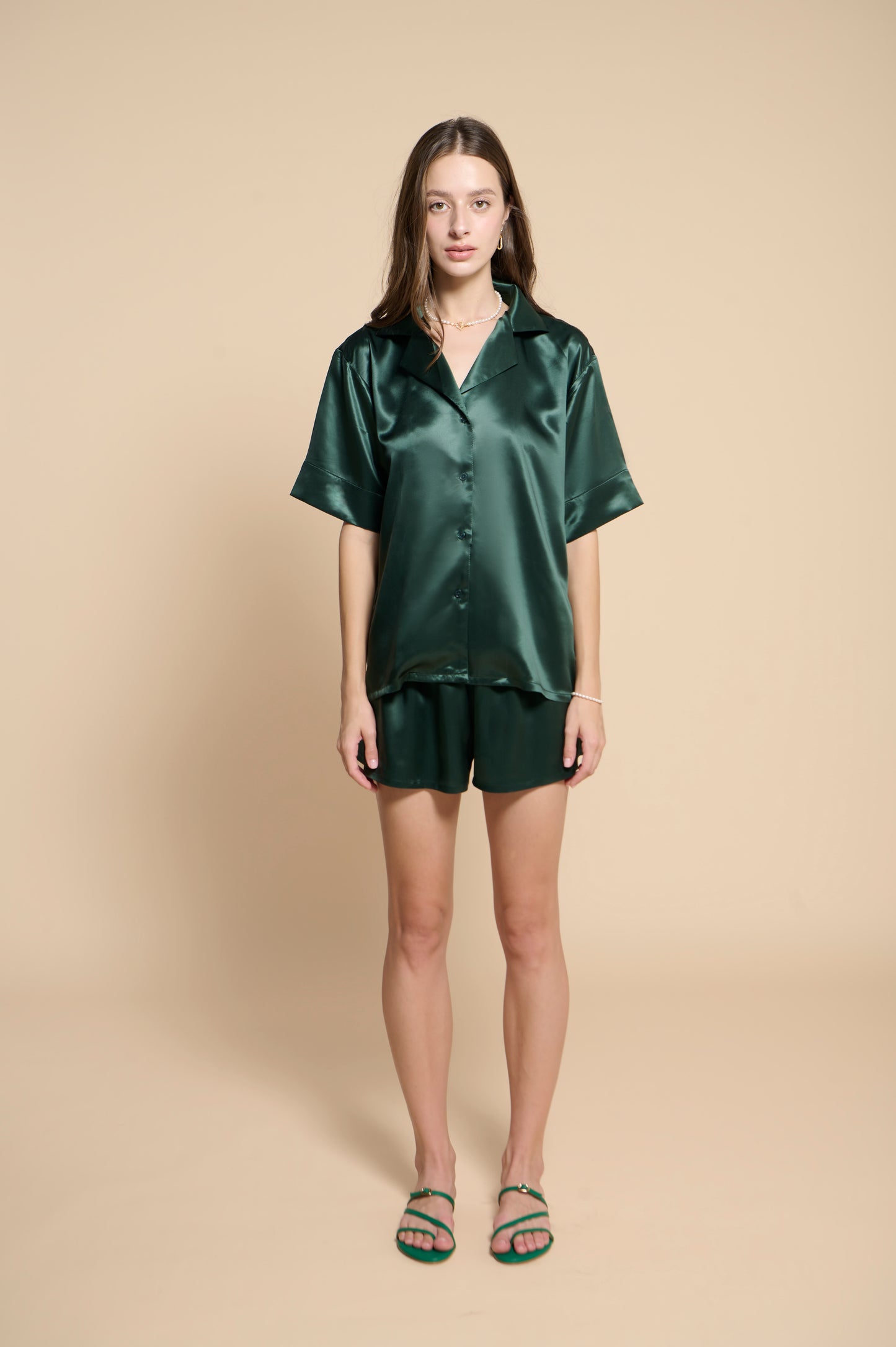 Kelly Pajamas Shirt - Pine