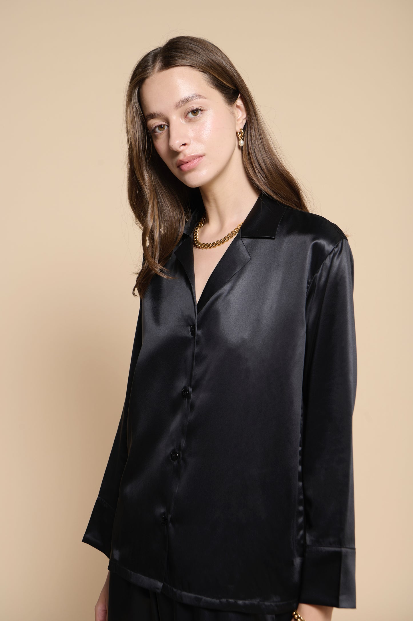 Remi Pajamas Shirt - Noir