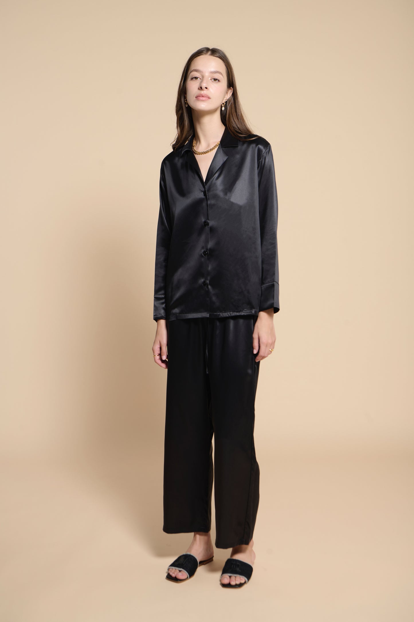 Remi Pajamas Shirt - Noir