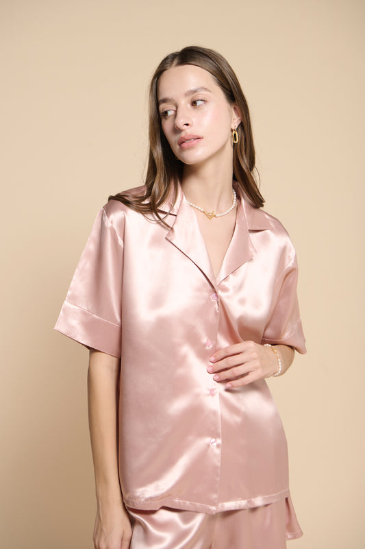 Kelly Pajamas Shirt - French Pink