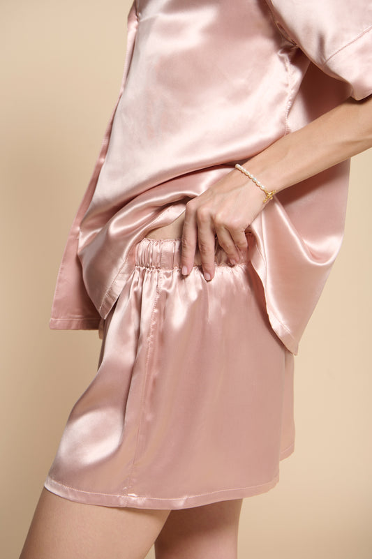 Kayla Pajamas Shorts - French Pink