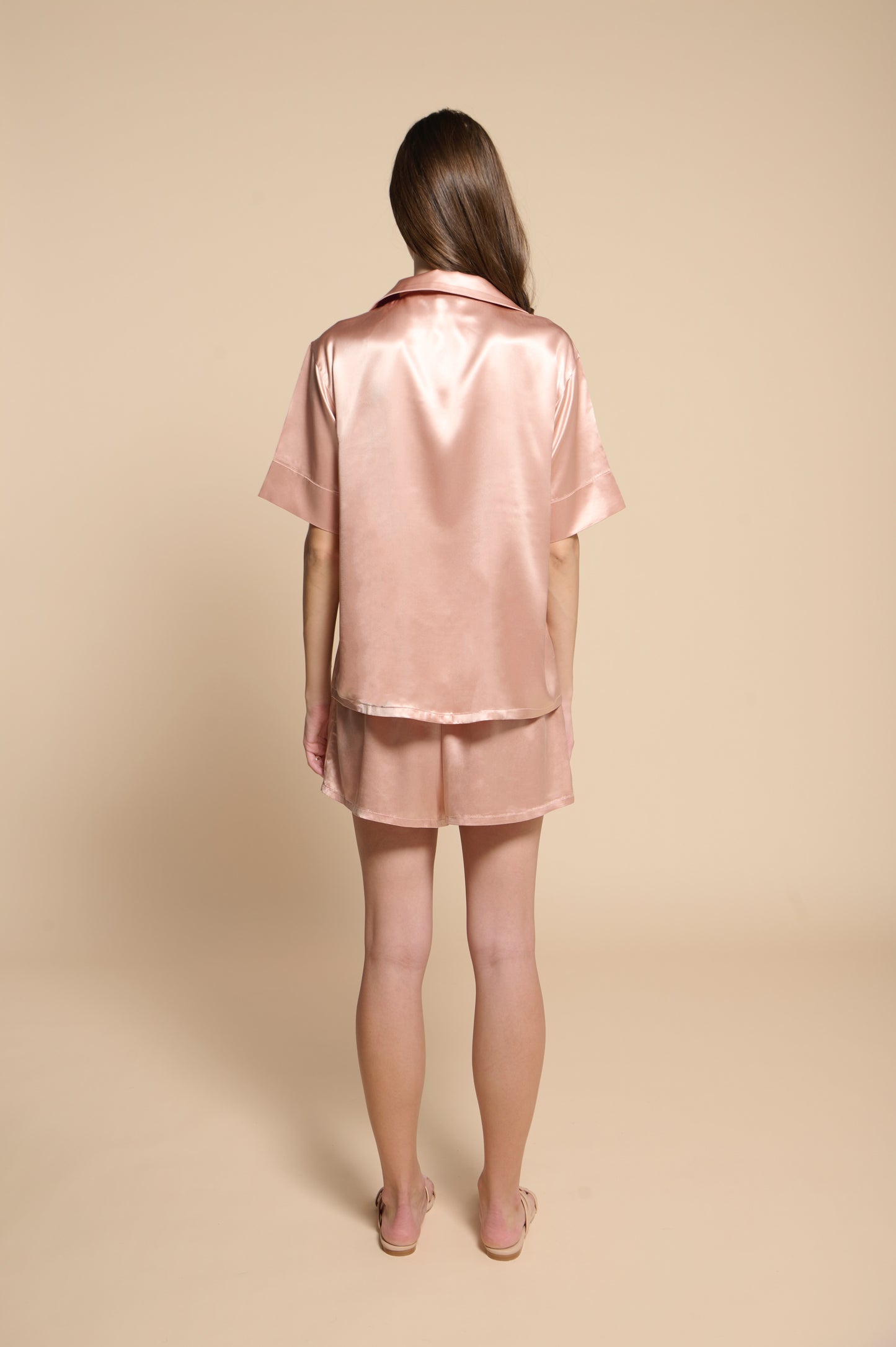 Kelly Pajamas Shirt - Rose Gold