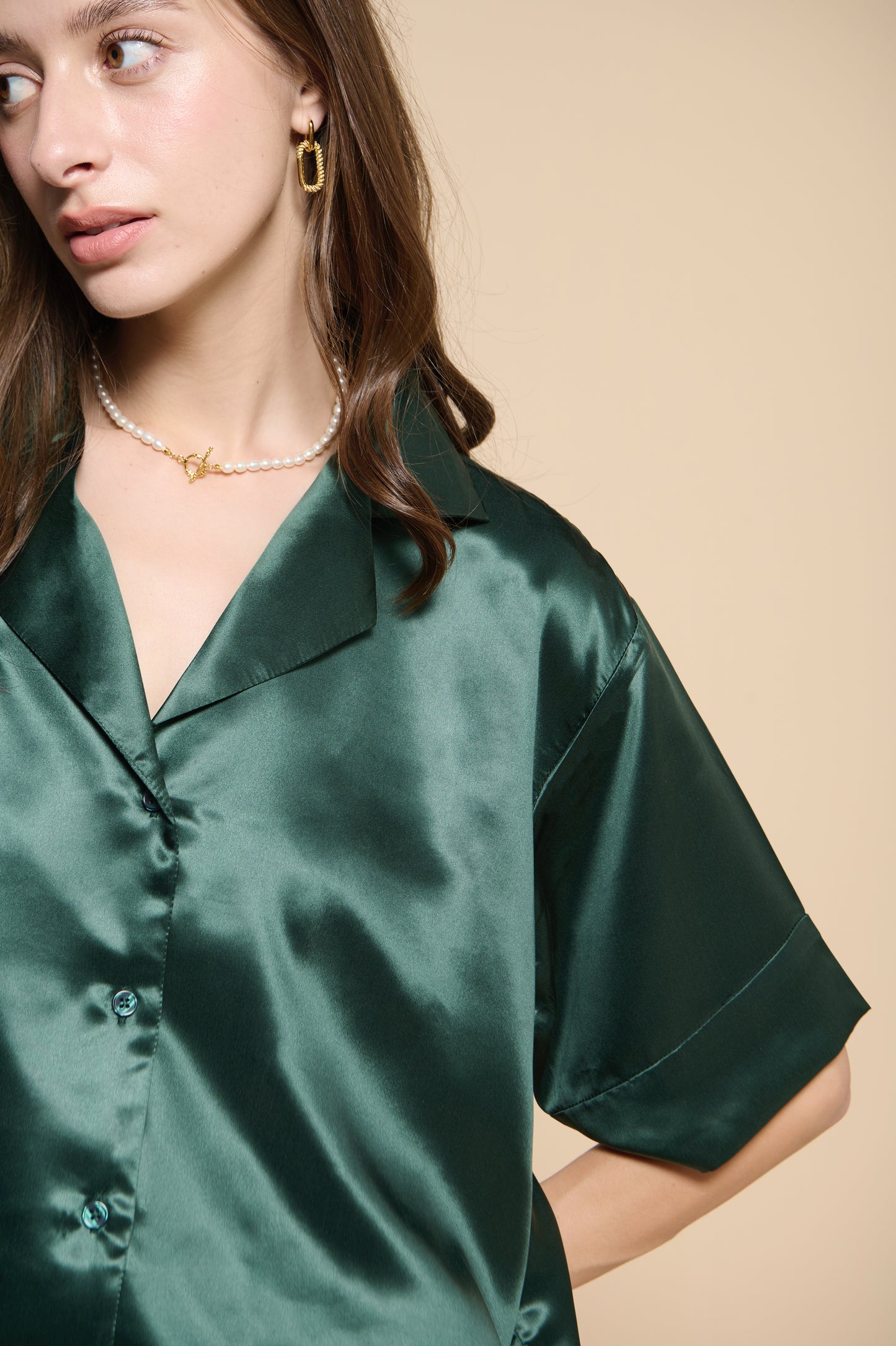 Kelly Pajamas Shirt - Pine